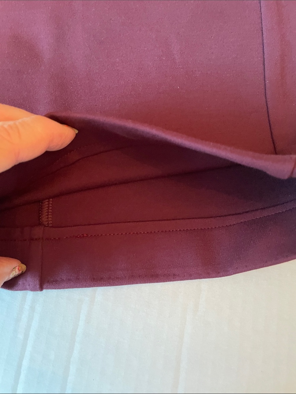 Rafaella Plum  Pants  with Gold Accent - Picture 10 of 10